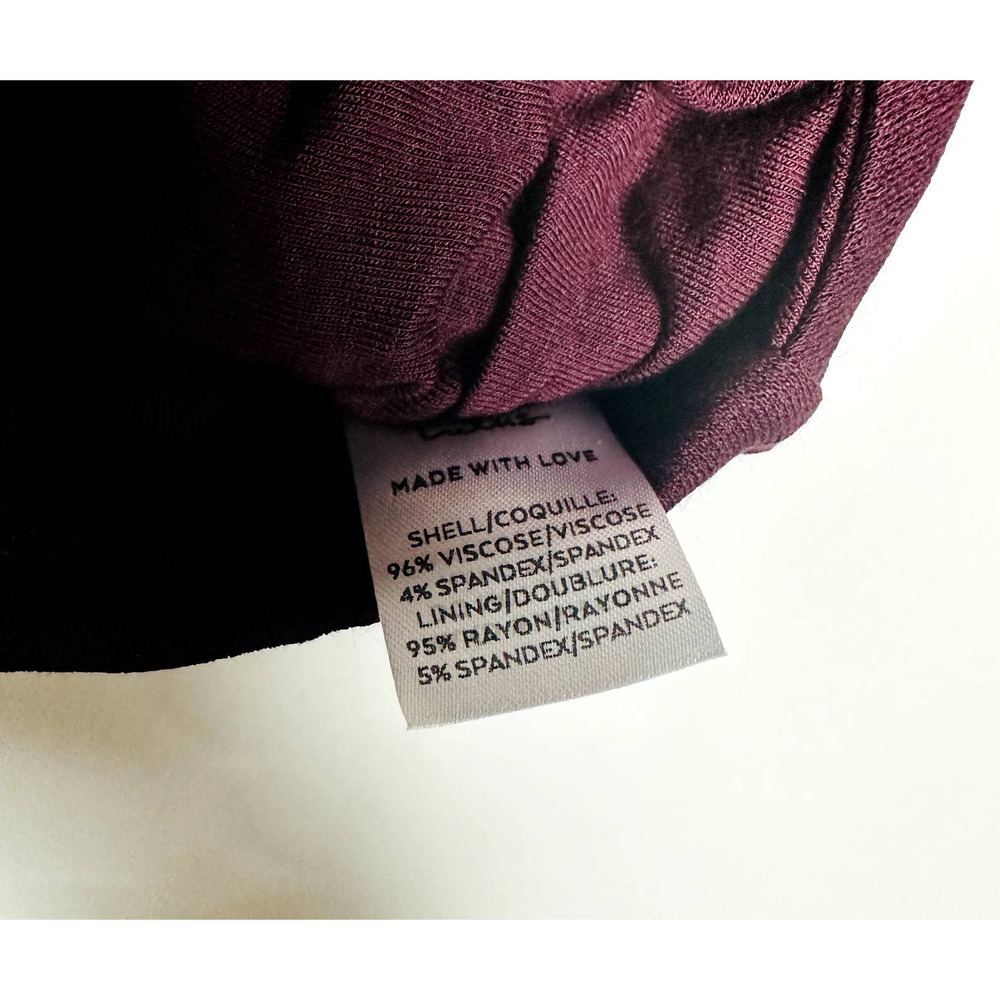 Lulus NWT By Your Side Wrap Cross Front Short Sleeve Cropped Top Wine Size Large - Picture 8 of 8